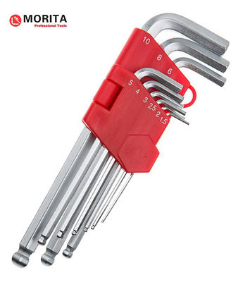 Купить Пластиковый держатель с шестигранной головкой, шестигранный ключ, 9 шт., сталь CR-V, 1,5 мм, 2 мм, 2,5 мм, 3 мм, 4 мм, 5 мм, 6 мм, 8 мм до 25°, завинчивание под углом online manufacture